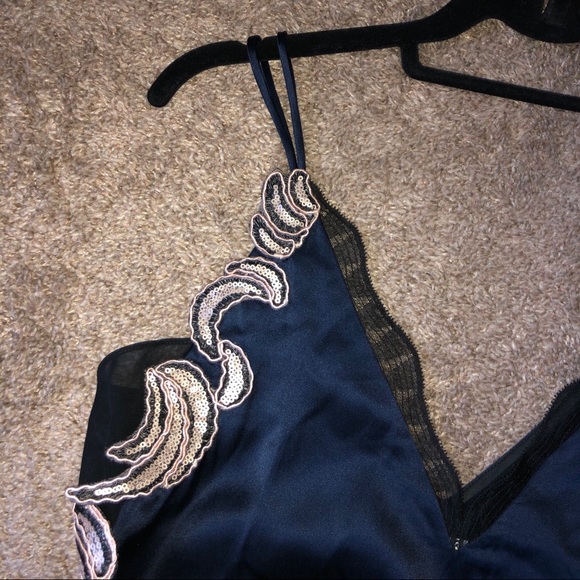 Philip Lim - Lace Slip - Navy - Picture 4 of 7